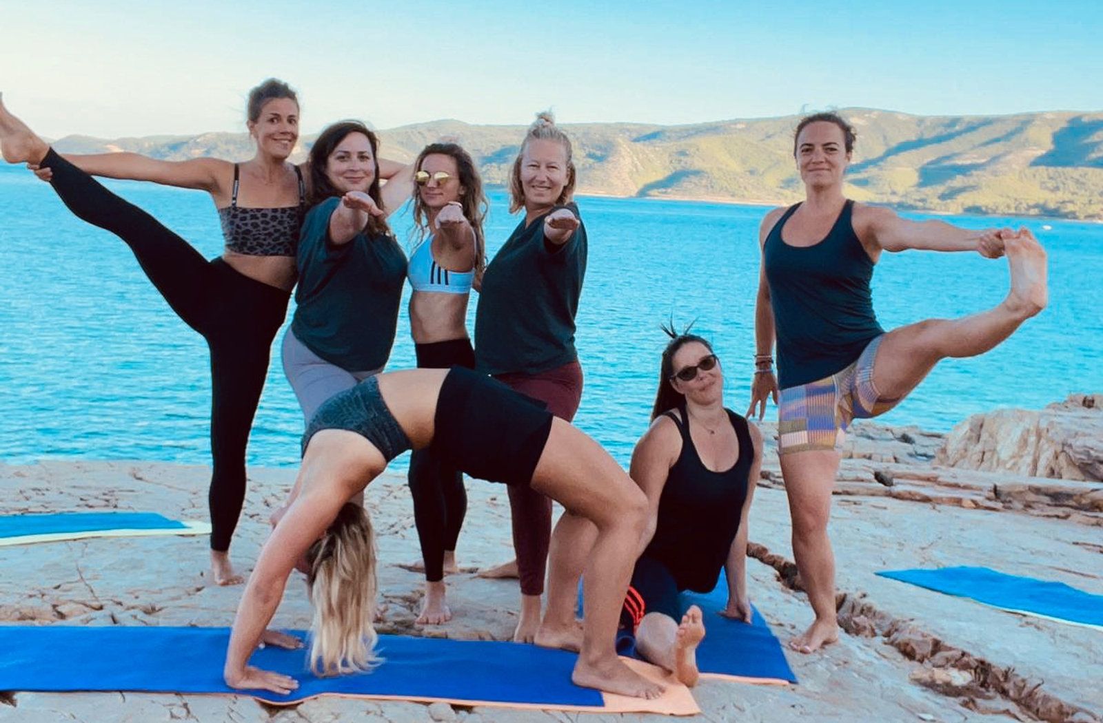 Yoga on the Adriatic coast of Hvar, Croatia